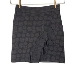 Odille by Anthropologie Size 6 Ruffle Mod Pencil Skirt